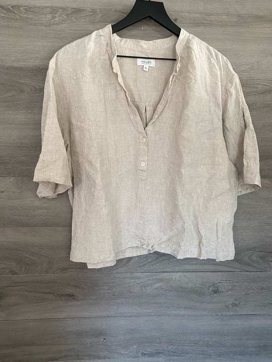 Haven Well Within Tops - Haven Well Within Linen Cuff Sleeve Top